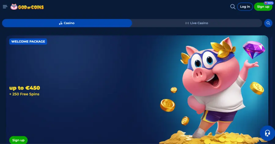 God of coins casino